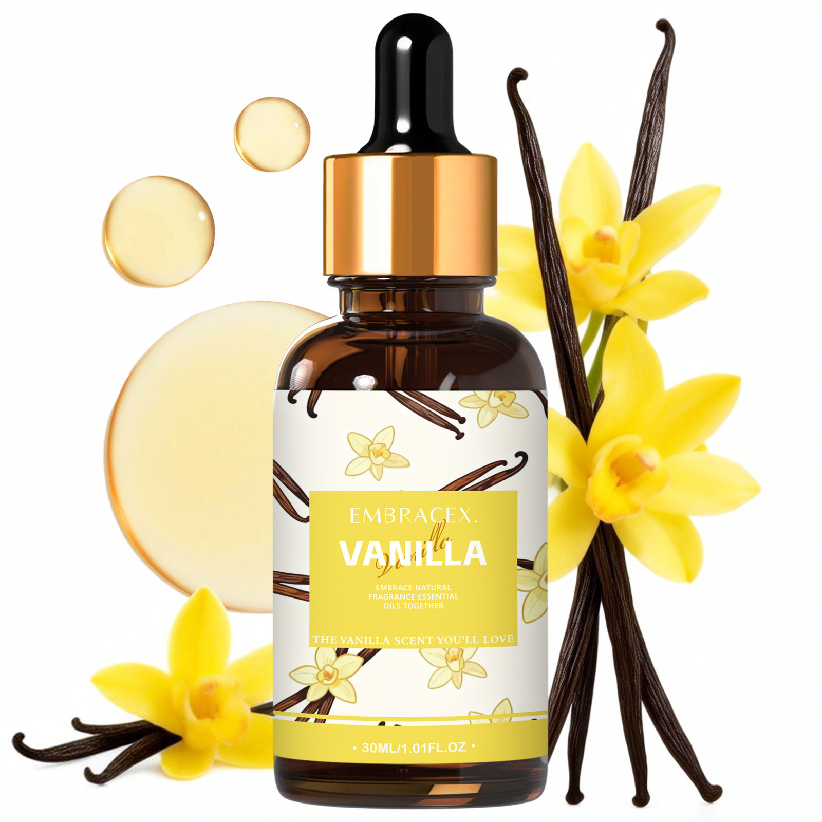 Candle Supplies Free Shipping - Óleos Essenciais de Baunilha 30ml para