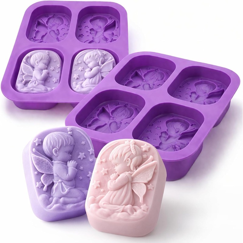 Candle Supplies Shop - Molde de Silicone Anjo para Fabricação