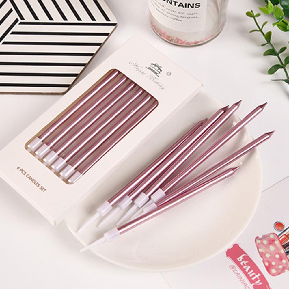 6/18 pçs metal ouro prata vela - Candle Supplies Usa avaliação e preço